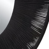 Mirror Sailor's Knot Black Round Mirror