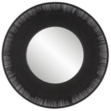 Mirror Sailor's Knot Black Round Mirror