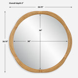 Mirror Salina Round Bamboo Mirror
