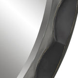 Mirror Scalloped Edge Round Mirror