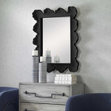 Mirror Sea Coral Wave Mirror // Black