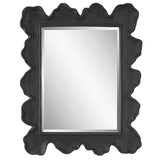 Mirror Sea Coral Wave Mirror // Black