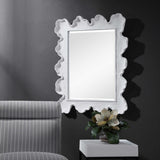 Mirror Sea Coral Wave Mirror // White