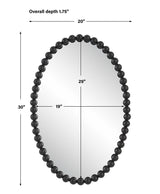 Mirror SERNA OVAL MIRROR // BLACK