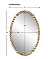Mirror Serna Gold Oval Mirror