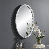 Mirror Serna White Oval Mirror