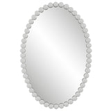 Mirror Serna White Oval Mirror