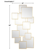 Mirror Soren Copper Squares Mirror
