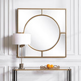 Mirror Stanford Gold Square Mirror