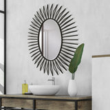 Mirror Starstruck Black Oval Mirror