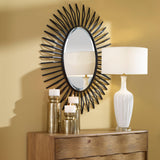Mirror Starstruck Black Oval Mirror