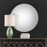 Mirror Stefania Beaded Round Mirror