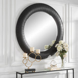 Mirror Stockade Dark Round Mirror