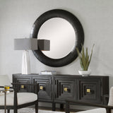 Mirror Stockade Dark Round Mirror