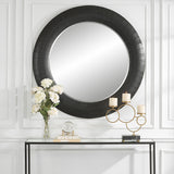 Mirror Stockade Dark Round Mirror