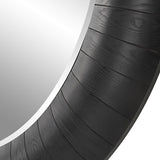 Mirror Stockade Dark Round Mirror