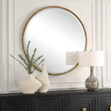 Mirror Sutton Aged Gold Round Mirror