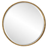 Mirror Sutton Aged Gold Round Mirror
