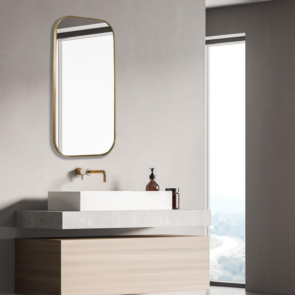 Mirror Taft Plated Brass Mirror