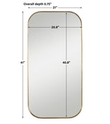 Mirror Taft Plated Brass Mirror