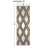 Mirror Tahira Geometric Argyle Pattern Wall Mirror