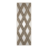 Mirror Tahira Geometric Argyle Pattern Wall Mirror