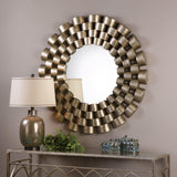 Mirror Taurion Silver Leaf Round Mirror