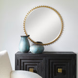 Mirror Taza Round Mirror // Gold