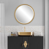 Mirror Taza Round Mirror // Gold