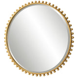 Mirror Taza Round Mirror // Gold