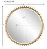 Mirror Taza Round Mirror // Gold