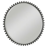 Mirror Round Gunmetal Bauble Mirror