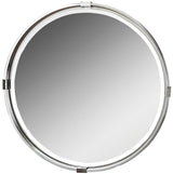 Mirror Tazlina Brushed Nickel Round Mirror