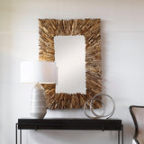 Mirror Teak Branch Rectangular Mirror