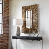 Mirror Teak Branch Rectangular Mirror