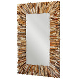 Mirror Teak Branch Rectangular Mirror
