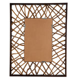 Mirror Teak Maze Rectangle Mirror