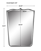 Mirror Tiara Curved Iron Mirror