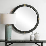 Mirror Tull Industrial Round Mirror