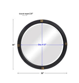 Mirror Tull Industrial Round Mirror
