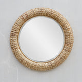 Mirror Twisted Seagrass Round Mirror