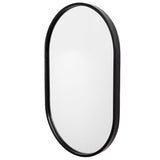 Mirror Varina Minimalist Black Oval Mirror
