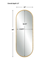 Mirror Varina Tall Gold Mirror