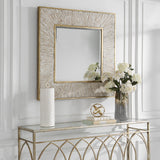 Mirror Wharton Whitewashed Square Mirror