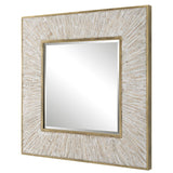 Mirror Wharton Whitewashed Square Mirror
