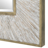 Mirror Wharton Whitewashed Square Mirror