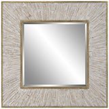 Mirror Wharton Whitewashed Square Mirror