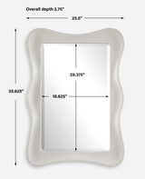 Mirror Whitehaven Wavy Rectangle Mirror