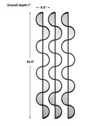 Mirror Wisp Mirrored Iron Wall Decor, S/3