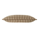 Pillow Covers Check Weave Pillow Brown // 14" x 31"